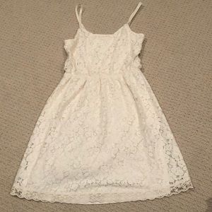 Lace overlay dress